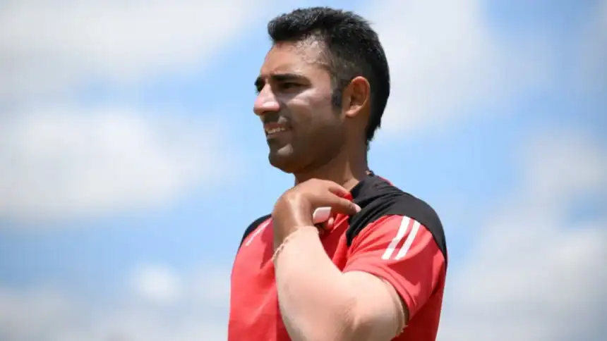 Canada captain Saad Bin Zafar during a training session