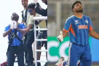 Fan recreates Sanju Samson celebration during bungee jump before IPL 2026