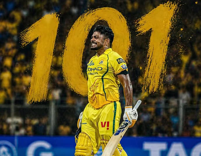Sanju Samson Rewrites IPL Record Books With Historic Century vs MI 31 Sanju Samson Century vs MI Breaks IPL Records