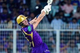 Allen Powers KKR Past GT to Keep Playoff Hopes Alive