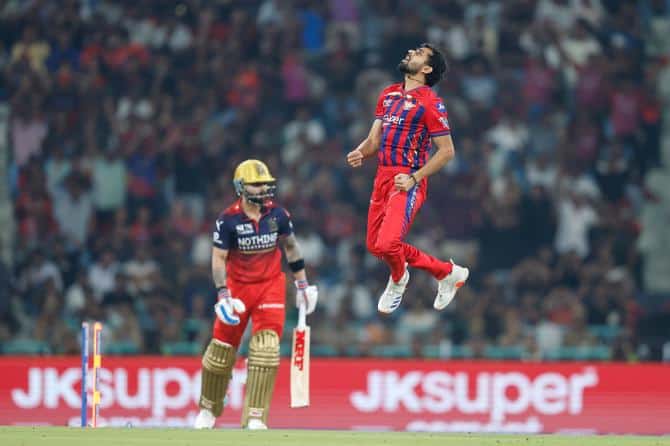Marsh Century Leads LSG to Narrow Win Over RCB