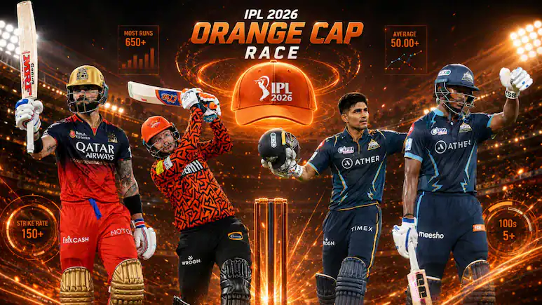IPL 2026 Orange Cap Race: Top 5 Playoff Contenders