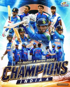 Tilak Varma Smashes Unbeaten 136 in Telangana T20 Days After Leading India A to Tri-Nation Series Glory 61 Tilak Varma Smashes 136 After Leading India A to Tri-Nation Series Title