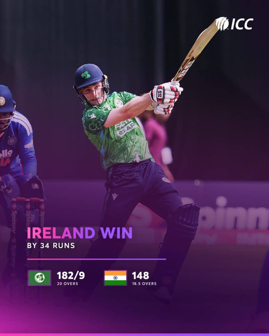 India Register Unwanted Milestones After Historic Defeat to Ireland 31 India Script Unwanted Records In T20I Defeat to Ireland on Iyer’s Captaincy Debut