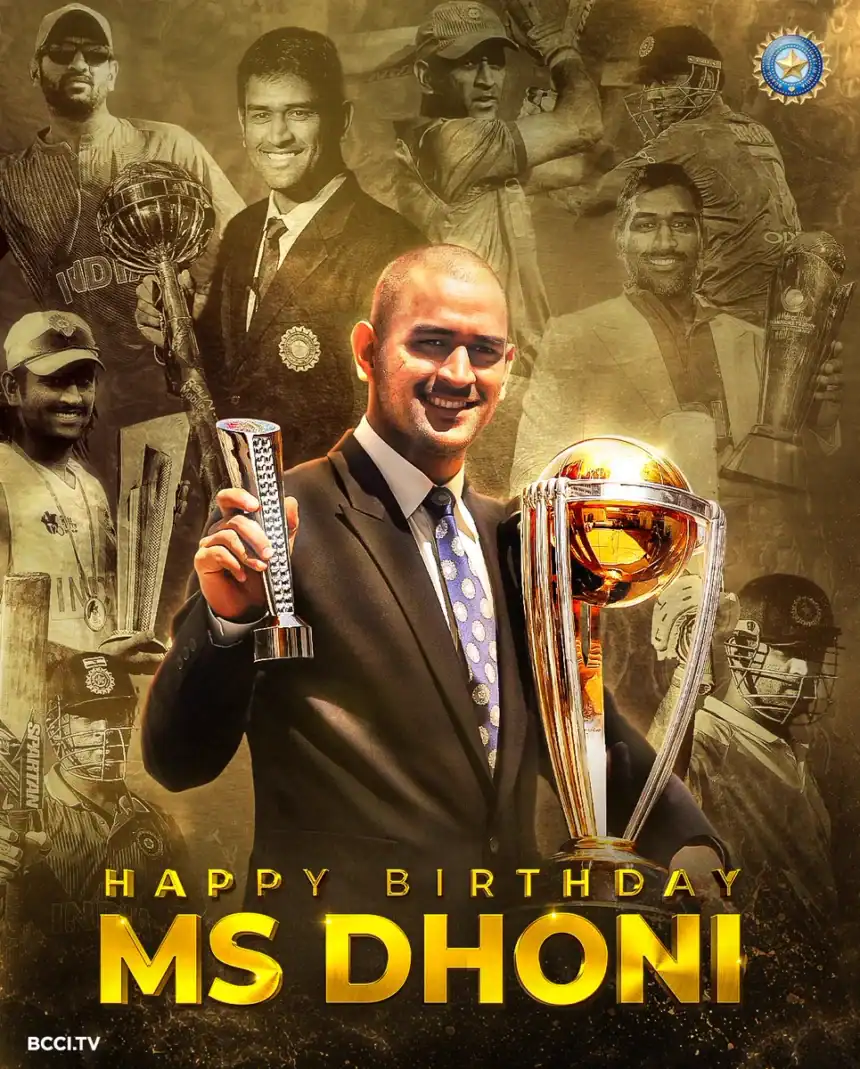 MS Dhoni Celebrates 45th Birthday at Trent Bridge During India vs England T20I 31 MS Dhoni Celebrates 45th Birthday at Trent Bridge