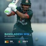 Tanzid Hasan Leads Bangladesh To ODI Win