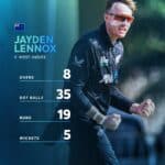Jayden Lennox's Five-Wicket Haul Helps New Zealand Level ODI Series Against West Indies 33 Jayden Lennox takes 5-19 as New Zealand beat West Indies in 2nd ODI