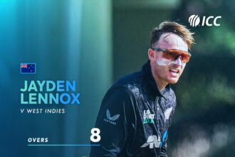 Jayden Lennox takes 5-19 as New Zealand beat West Indies in 2nd ODI