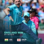 England beat India by four wickets to level ODI series 1-1