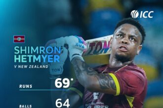 Shimron Hetmyer Leads West Indies to 2-Wicket Win Over New Zealand