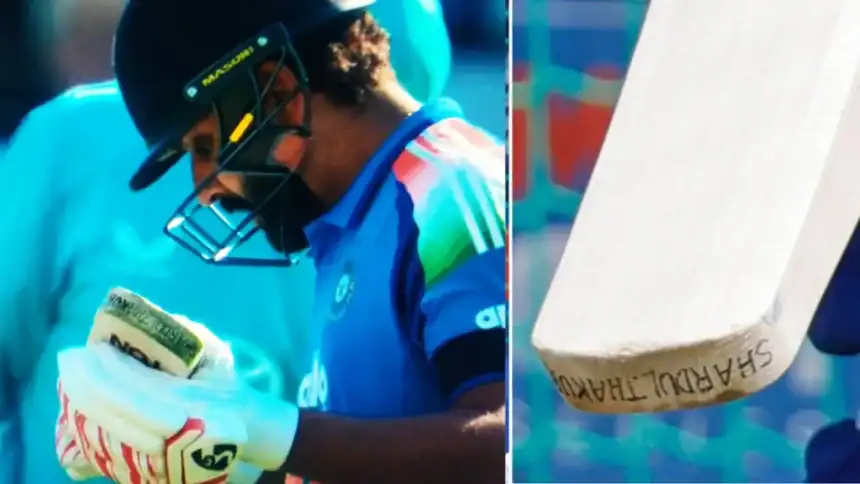 Rohit Sharma Scores Historic Lord's ODI Century Using Shardul Thakur's Bat 31 Rohit Sharma Hits Historic Lord’s ODI Century With Shardul’s Bat